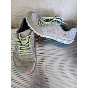 Merrell Light Gray & Coral Athletic Running Sneaker Shoes Women's Size 8.5